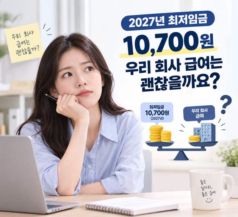 2027년 최저임금, 우리 회사 급여는_
