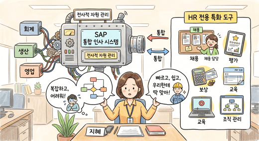 SAP 도입했는데, 인사팀은 왜 아직도 엑셀을 쓸까요?