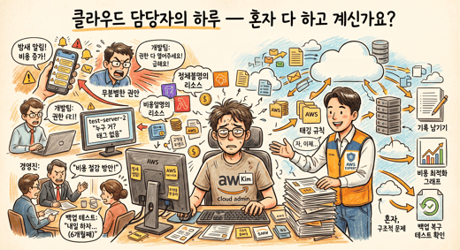 클라우드 담당자의 하루 — 이걸 혼자 다 하고 계신가요?