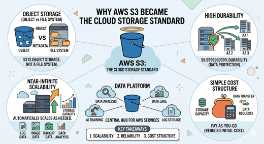 AWS S3는 왜 전 세계 기업의 기본 스토리지일까?
