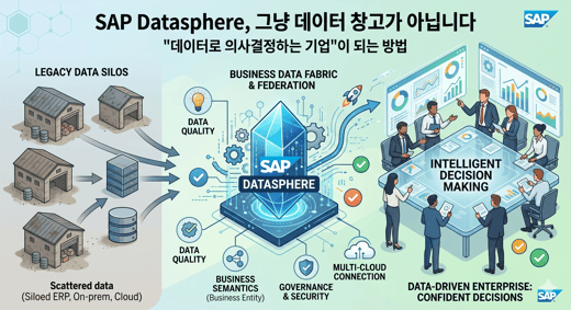 SAP Datasphere, 그냥 데이터 창고가 아닙니다.
